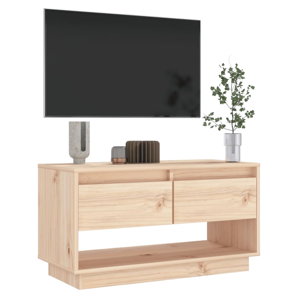 TV-benk 74x34x40 cm heltre furu