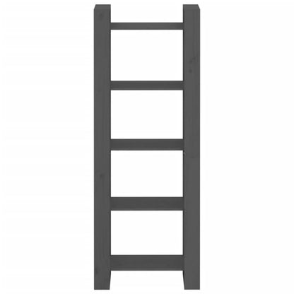 Bokhylle Grå Romdeler 60x35x160 cm heltre