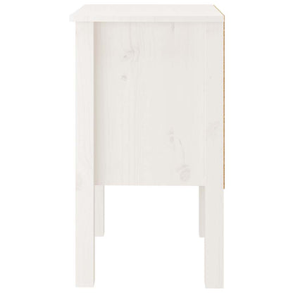 Nattbord Sengbord Hvit 40x35x61,5 cm heltre furu