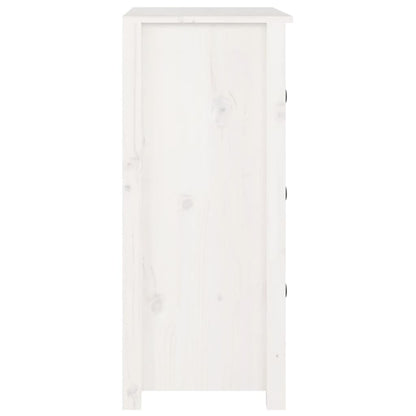 Skjenk Hvit 70x35x80 cm heltre furu