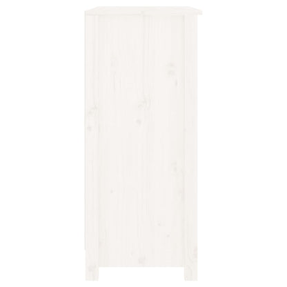 Skjenk Hvit 70x35x80 cm heltre furu