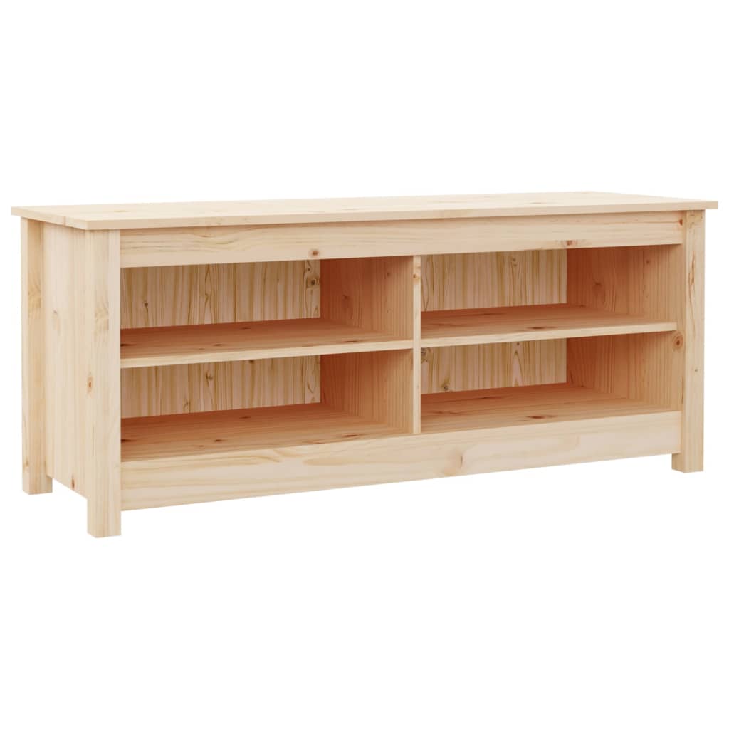 Skoskap Skobenk Skohylle 110x38x45,5 cm heltre furu