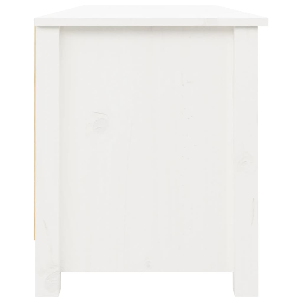Skoskap Skohylle Skobenk Hvit Skobenk 110x38x45,5 cm heltre furu