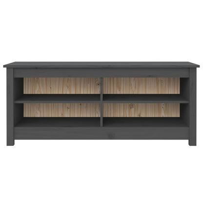 Skoskap Skohylle Skobenk Grå Skobenk Grå 110x38x45,5 cm heltre furu