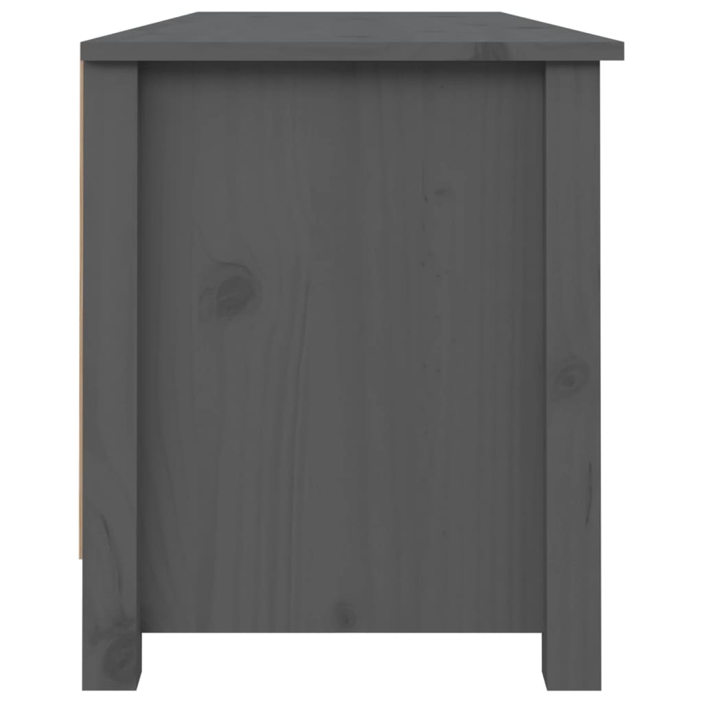 Skoskap Skohylle Skobenk Grå Skobenk Grå 110x38x45,5 cm heltre furu