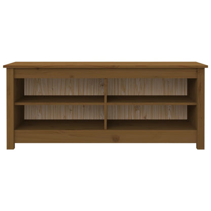 Skoskap Skohylle Skobenk Honningbrun Skobenk Honningbrun 110x38x45,5 cm heltre furu