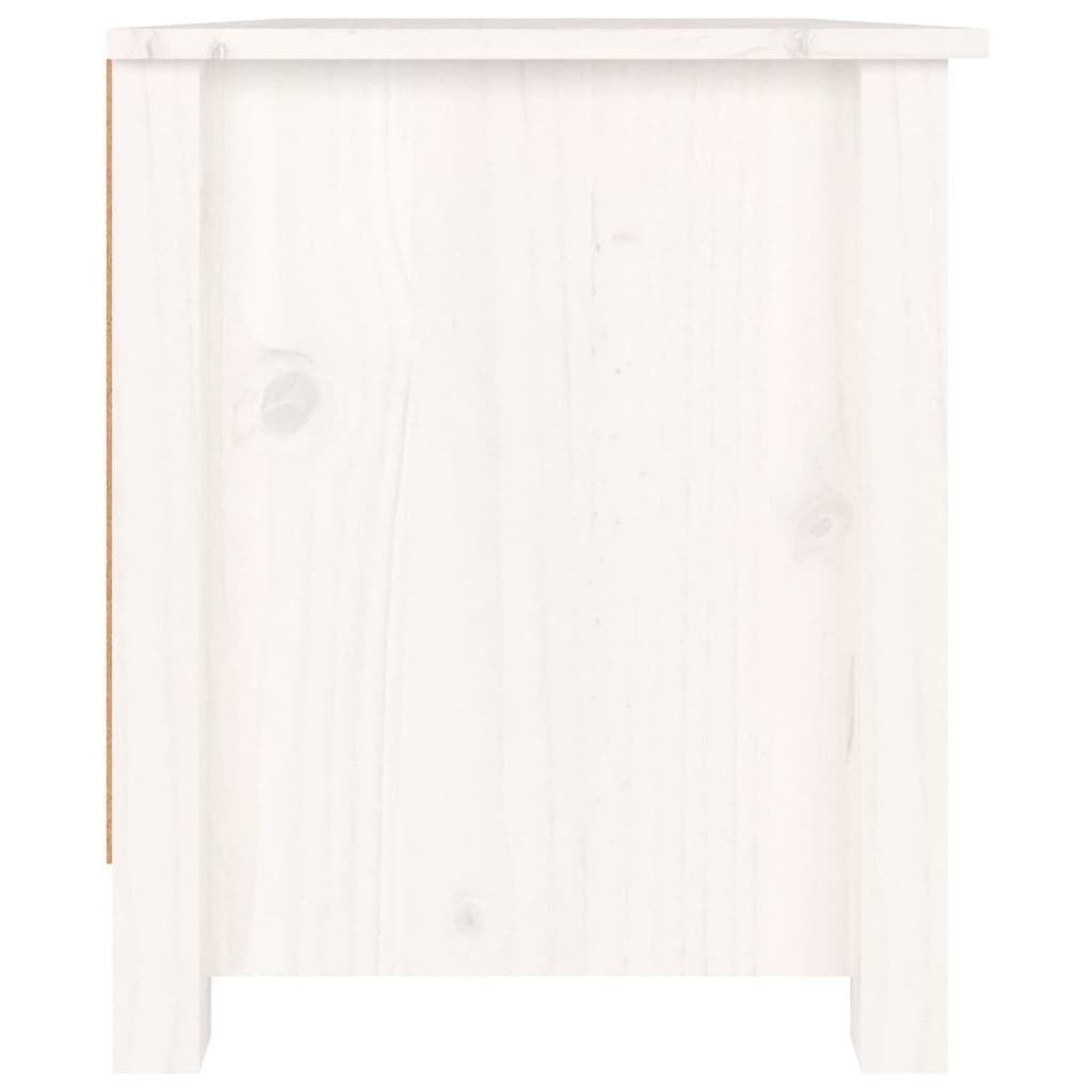 Skoskap Skohylle Skobenk Hvit 70x38x45,5 cm heltre furu