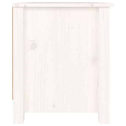 Skoskap Skohylle Skobenk Hvit 70x38x45,5 cm heltre furu