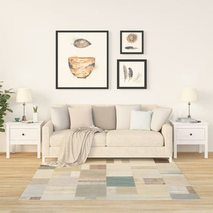 Sidebord Hvit 2 stk 50x50x49 cm heltre furu