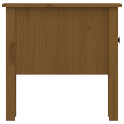 Sidebord Tre 2 stk Honningbrun 50x50x49 cm heltre furu