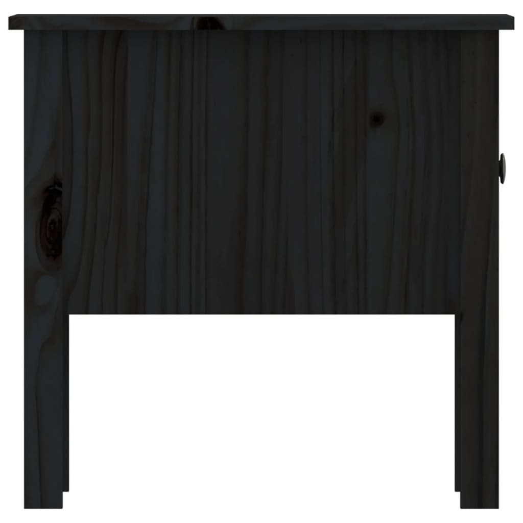 Sidebord Svart 2 stk 50x50x49 cm heltre furu