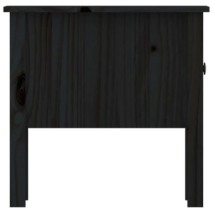 Sidebord Svart 2 stk 50x50x49 cm heltre furu