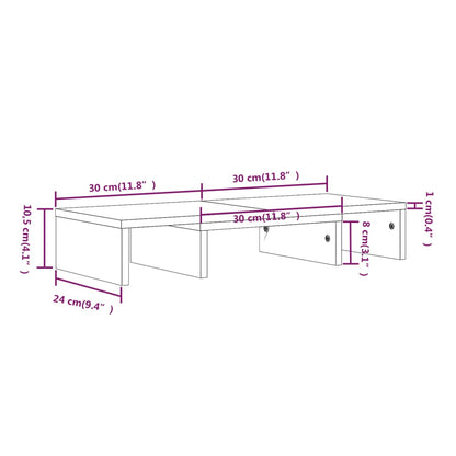 TV-Monitorstativ 60x24x10,5 cm heltre furu