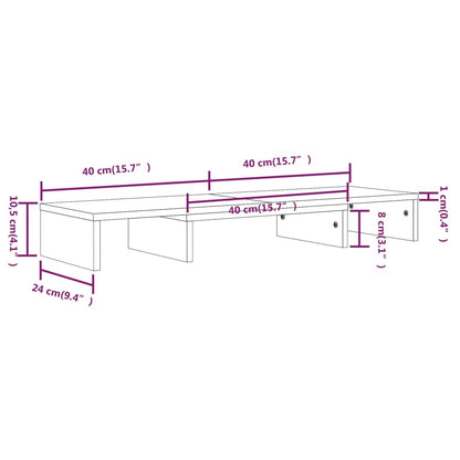 TV-Monitorstativ 80x24x10,5 cm heltre furu