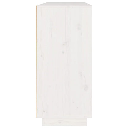 Skjenk Hvit 110x34x75 cm heltre furu