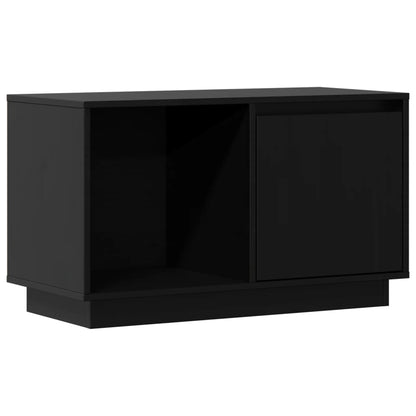 TV-benk svart 74x35x44 cm heltre furu