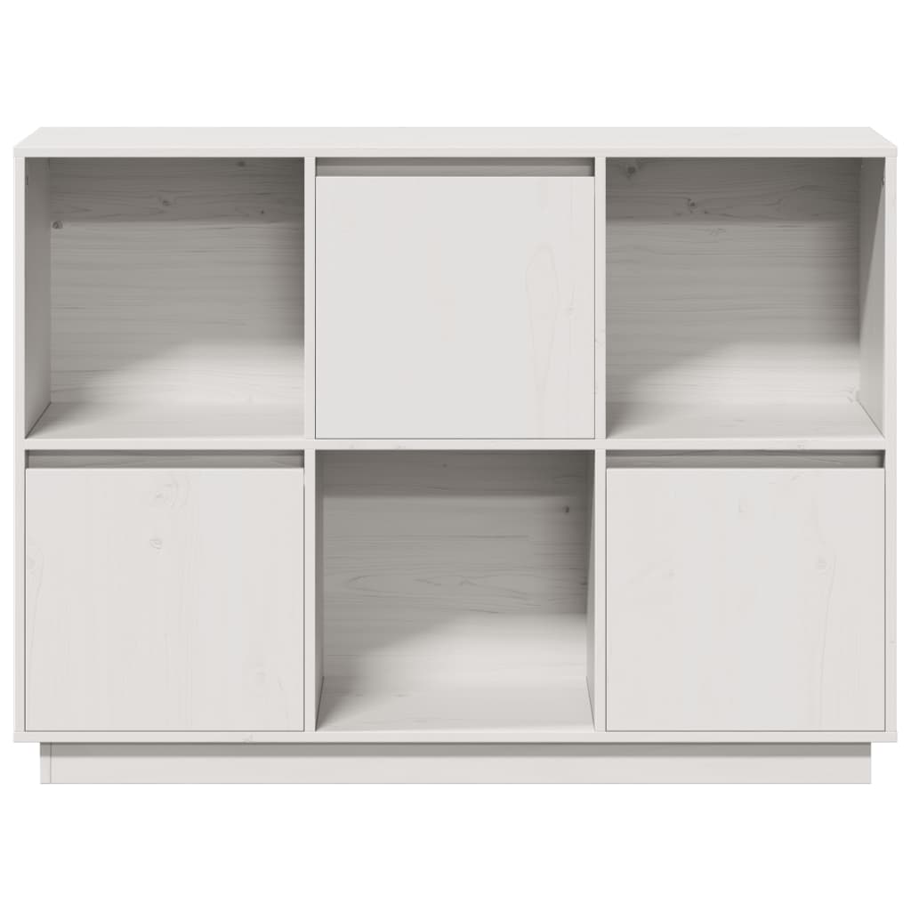 Skjenk Hvit 110,5x35x80 cm heltre furu