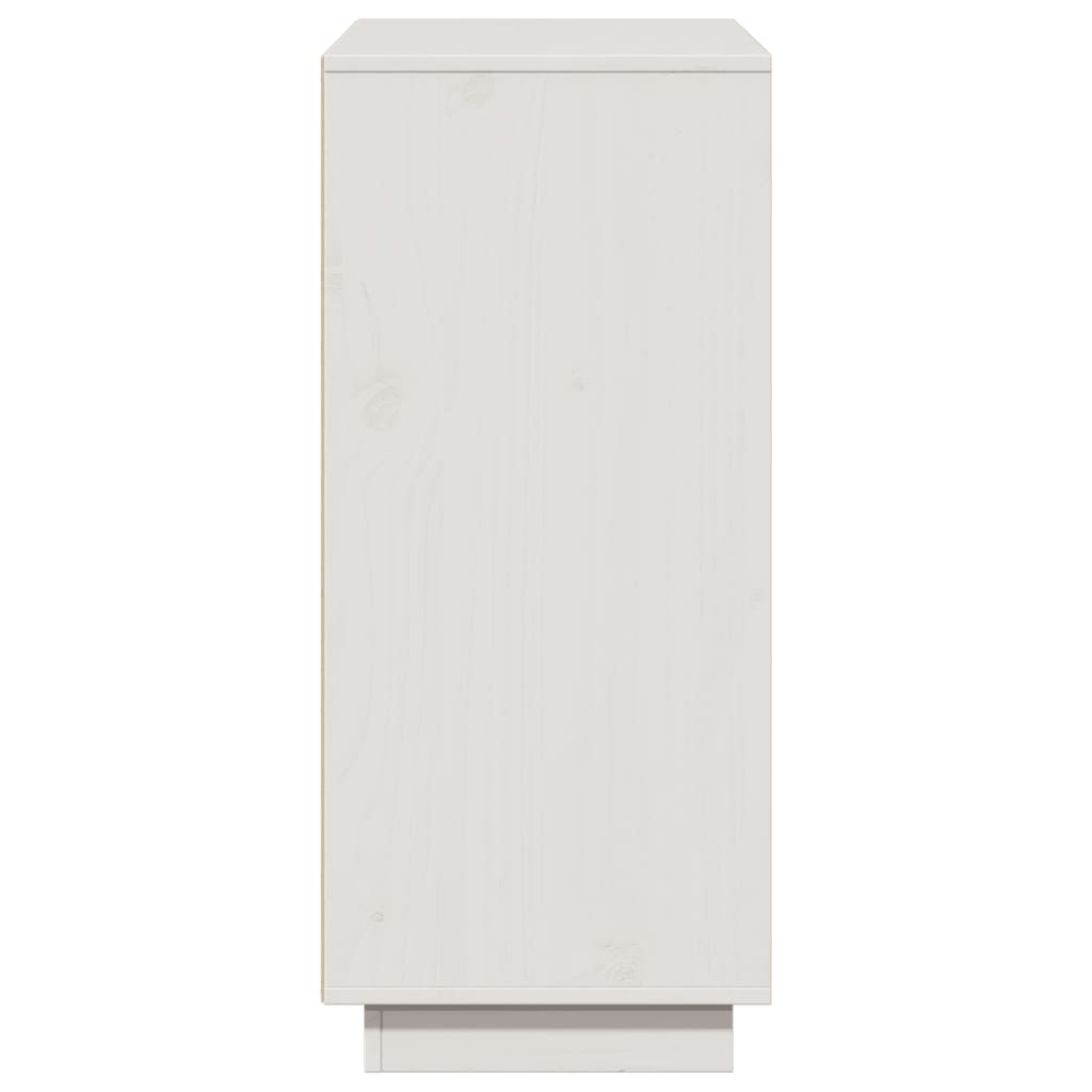 Skjenk Hvit 110,5x35x80 cm heltre furu