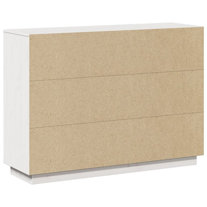 Skjenk Hvit 110,5x35x80 cm heltre furu