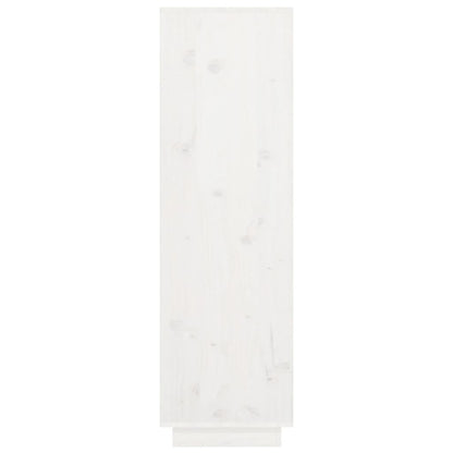 Skap Hvit 38x35x117 cm heltre furu