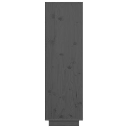 Skap Grå 38x35x117 cm heltre furu