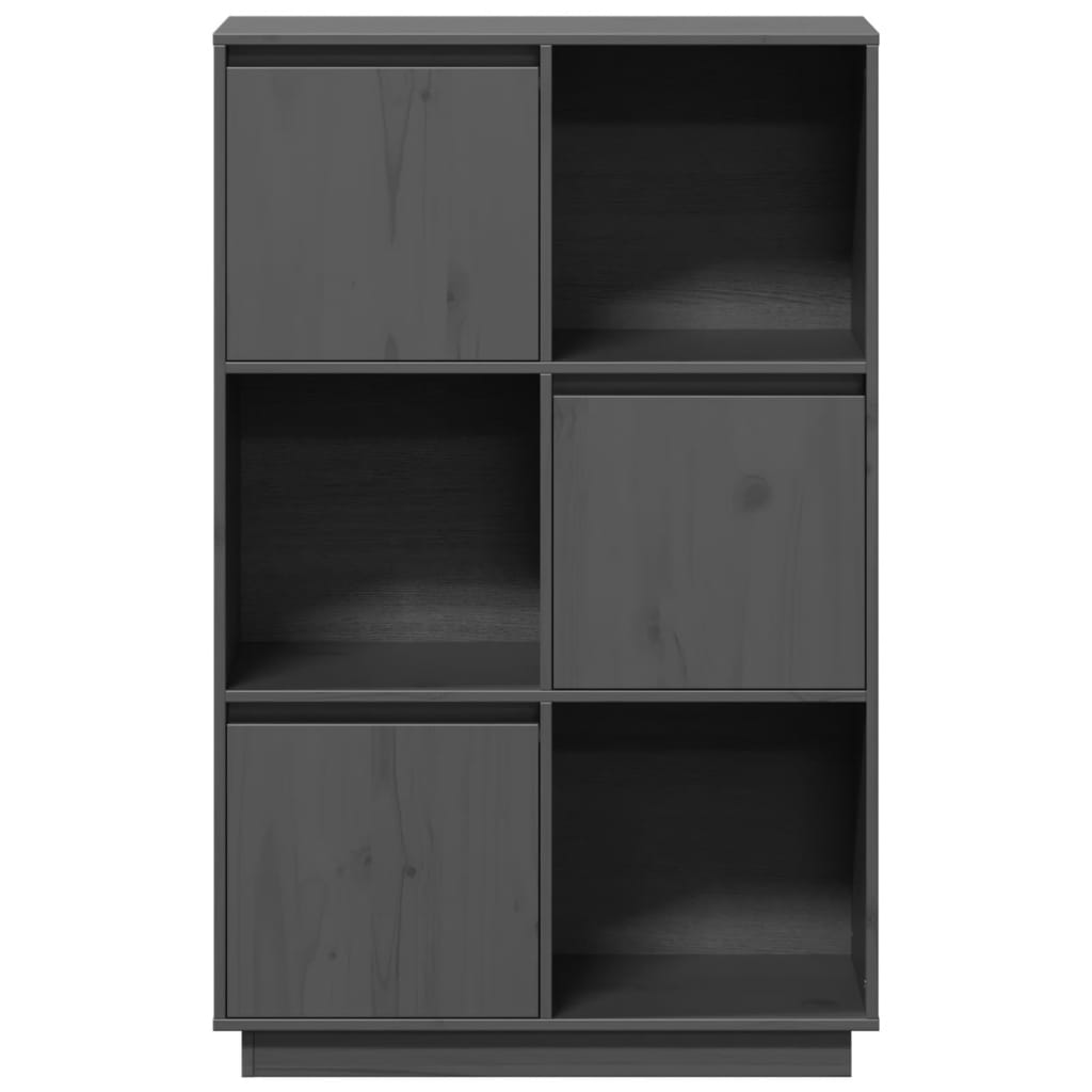 Skap Grå 74x35x117 cm heltre furu