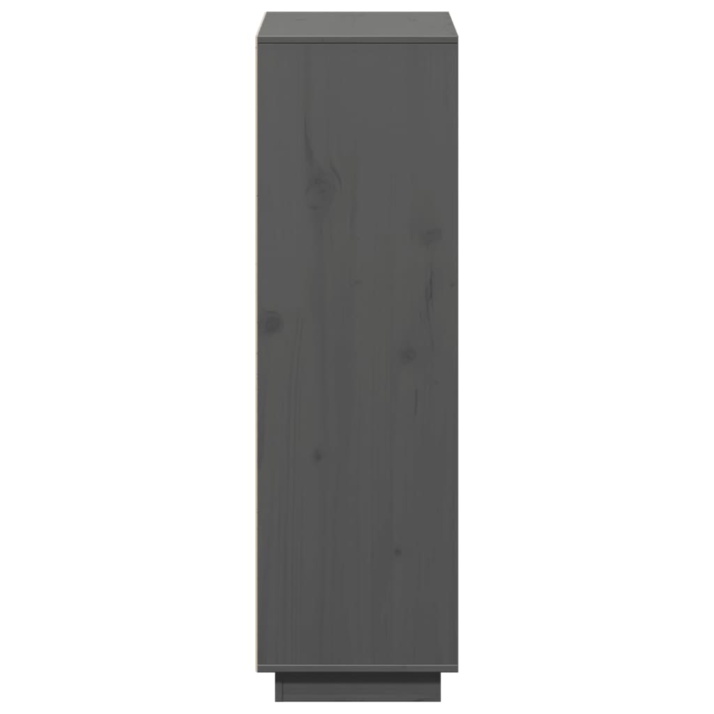 Skap Grå 110,5x35x117 cm heltre furu