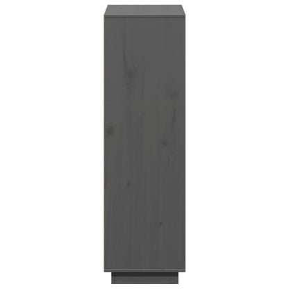 Skap Grå 110,5x35x117 cm heltre furu