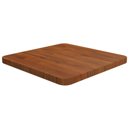 Bordplate Firkantet mørkebrun 40x40x2,5 cm behandlet heltre eik