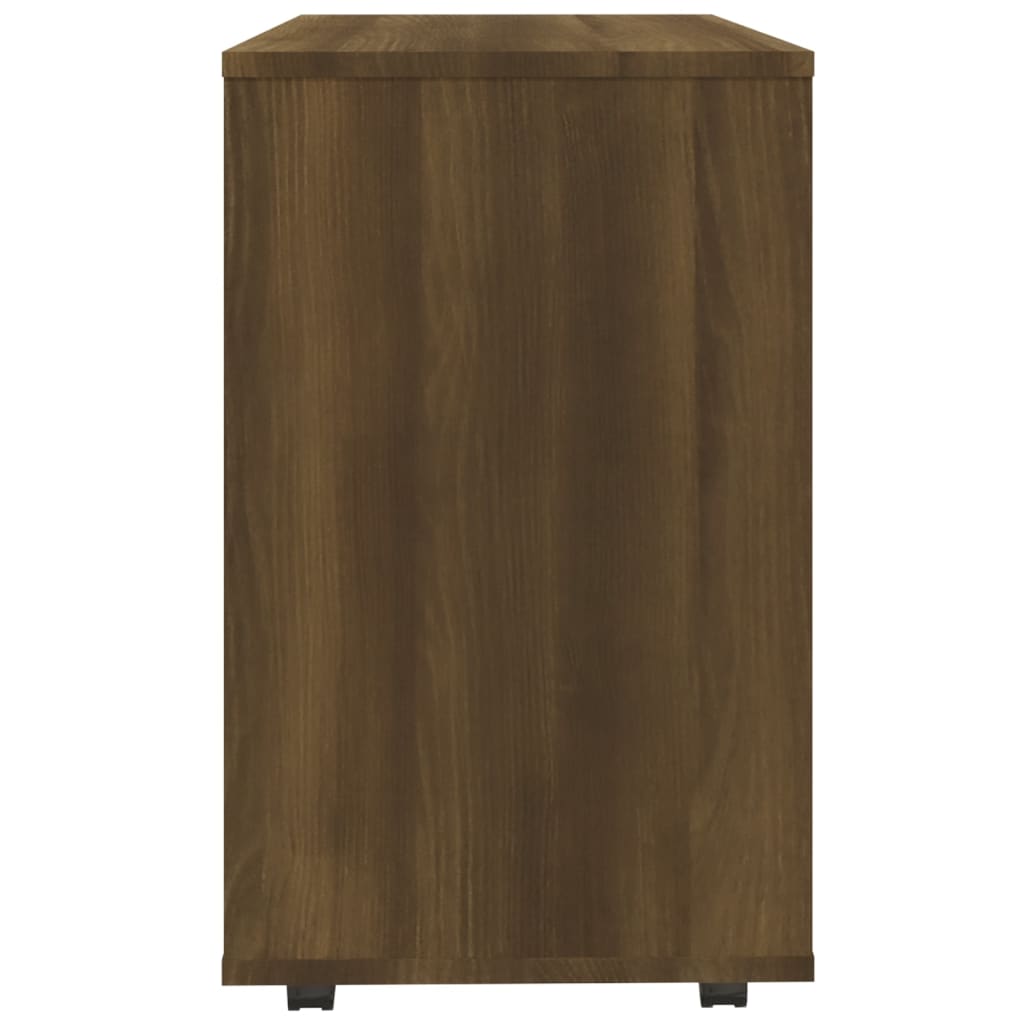 Sidebord brun eik 70x35x55 cm konstruert tre