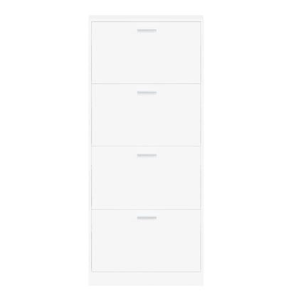 Skoskap Skohylle Skobenk Hvit 59x17x150 cm