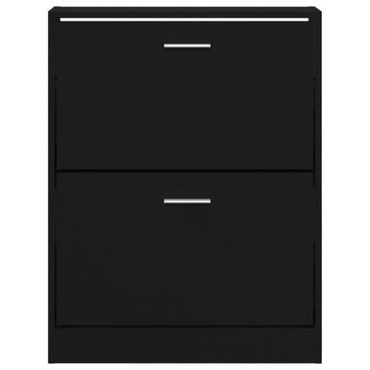 Skoskap Skohylle Skobenk Svart 59x17x81 cm