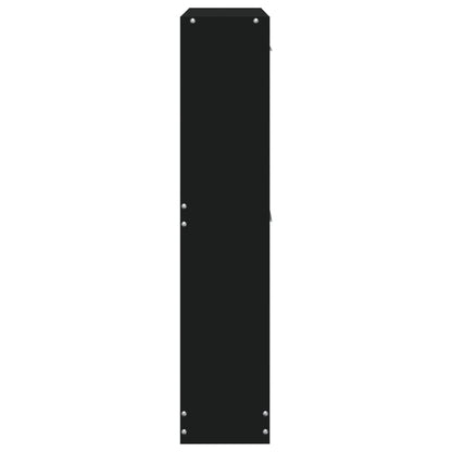 Skoskap Skohylle Skobenk Svart 59x17x81 cm