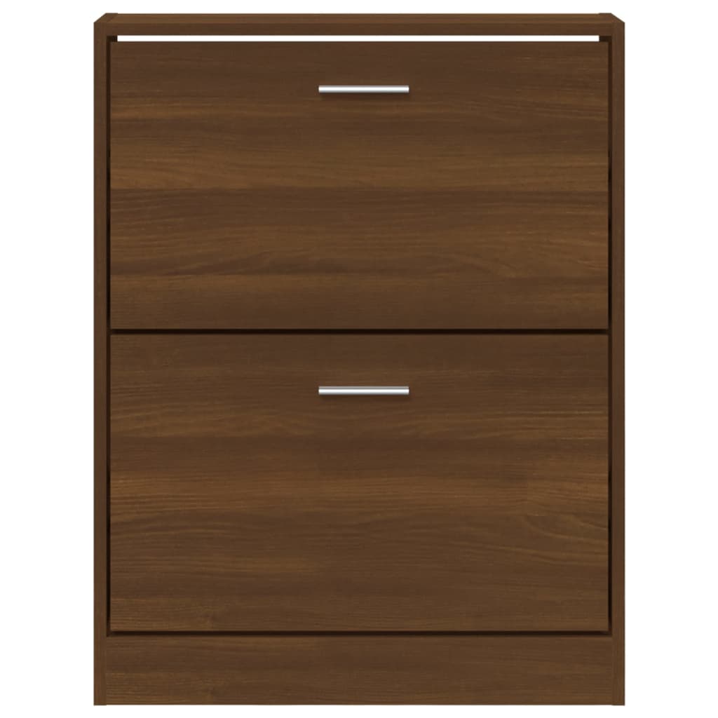 Skoskap Skohylle Skobenk Brun Eik 59x17x81 cm