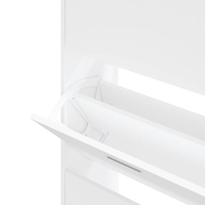 Skoskap Skohylle Skobenk Hvit 63x24x147 cm