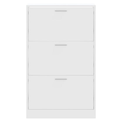 Skoskap Skohylle Skobenk Hvit 63x24x103 cm