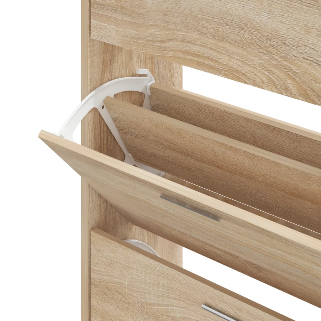 Skoskap Skohylle Skobenk Sonoma Eik 63x24x103 cm