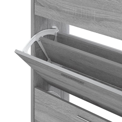 Skoskap Skohylle Skobenk Sonoma Grå 63x24x103 cm