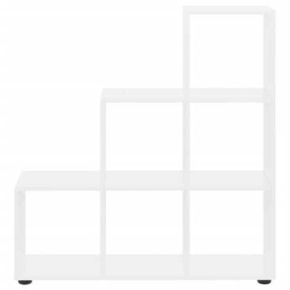 Bokhylle Høyglans Hvit 107 cm