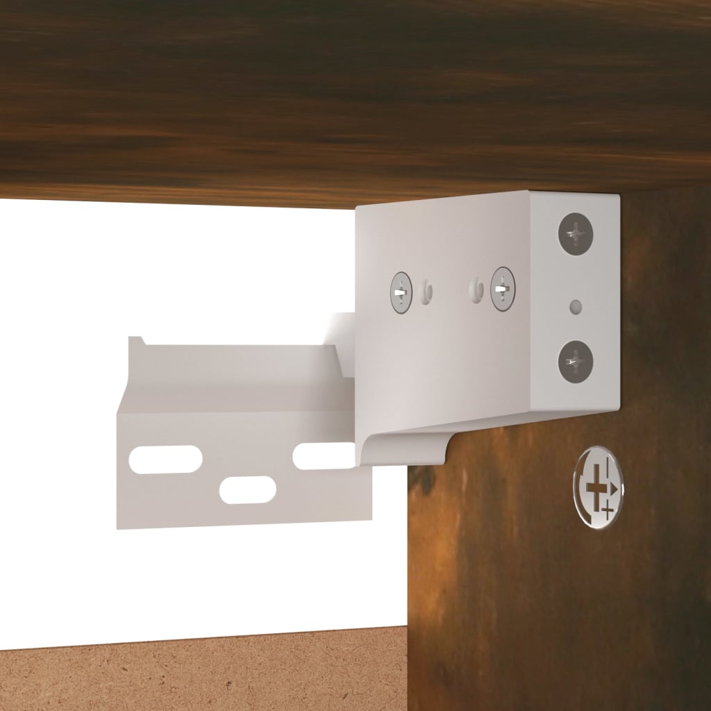 Skoskap Skohylle Skobenk Røkt Eik 60x35x70 cm