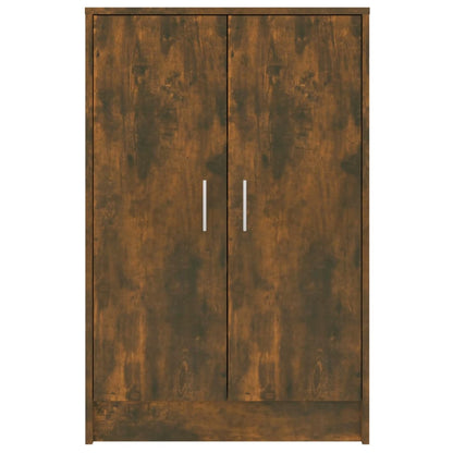 Skoskap Skohylle Skobenk Røkt Eik 60x35x92 cm