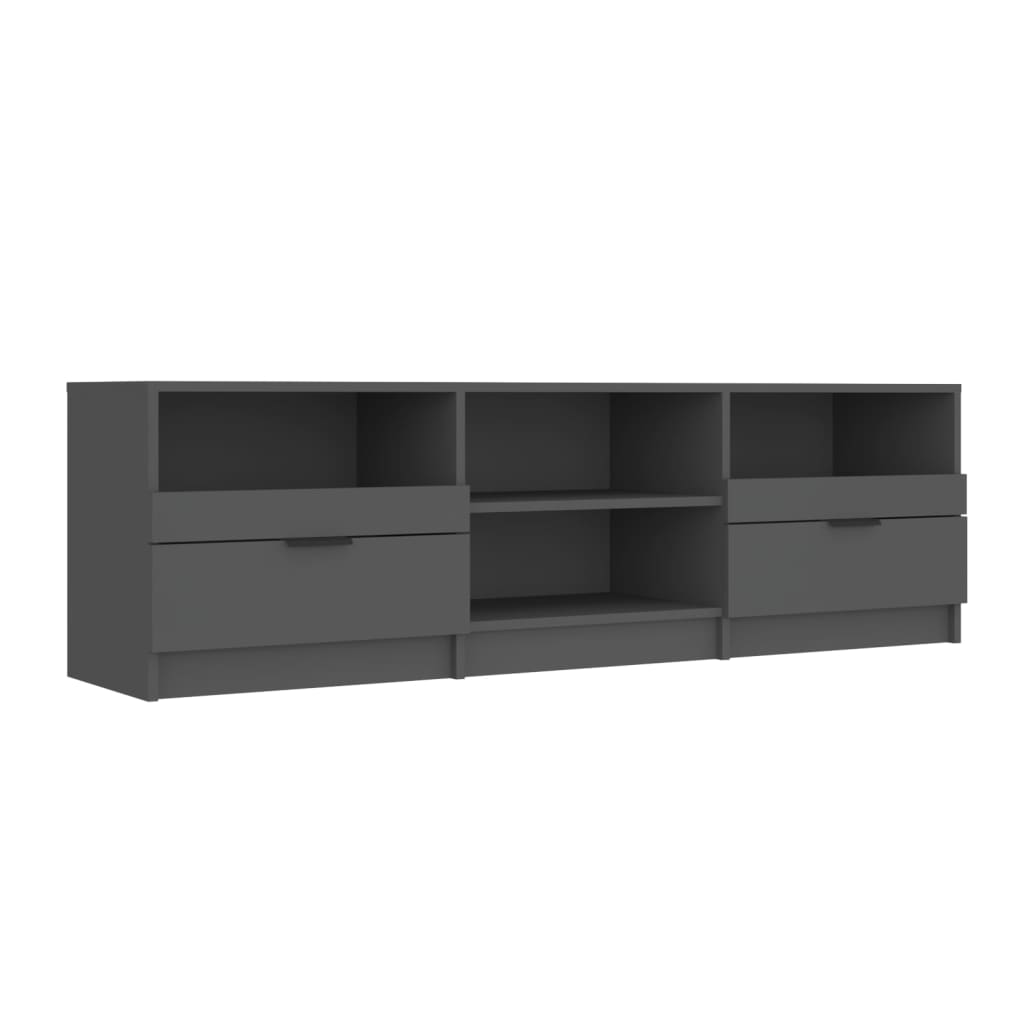 TV-benk svart 150x33,5x45 cm konstruert tre