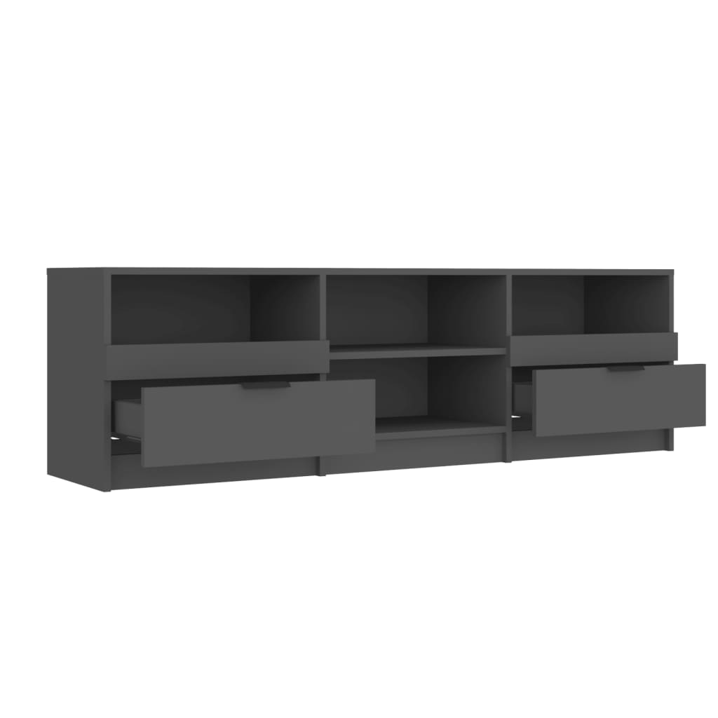 TV-benk svart 150x33,5x45 cm konstruert tre