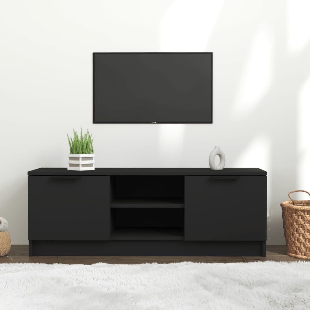 TV-Møbel Svart Tv-benk 102x35x36,5 cm