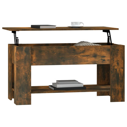 Salongbord Sofabord Røkt Eik 101x49x52 cm