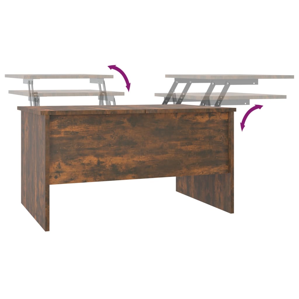 Salongbord Sofabord Røkt Eik 80x50x42,5 cm