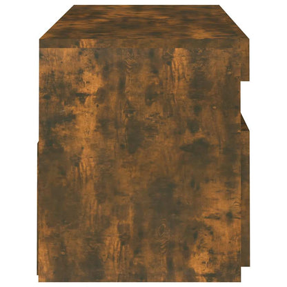 TV-Møbel Røkt Eik TV-benk med LED-lys 120x35x40 cm