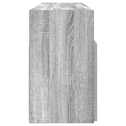 TV-Møbel Sonoma Grå TV-benk med LED-lys 120x30x50 cm