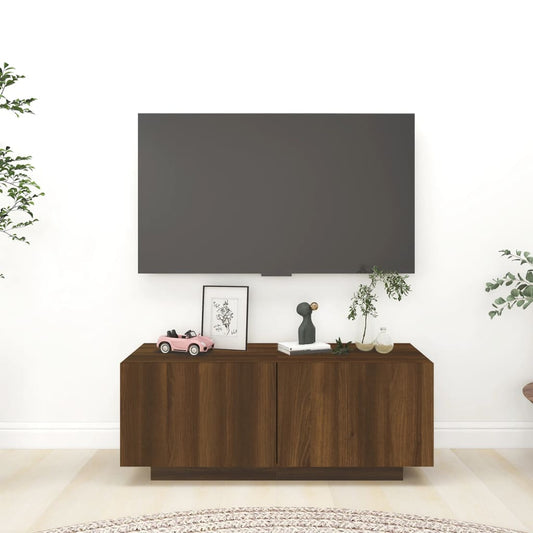 TV-benk sonoma eik 100x35x40 cm konstruert tre