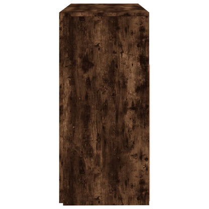 Skjenk Røkt Eik med LED-lys 80x35x75 cm